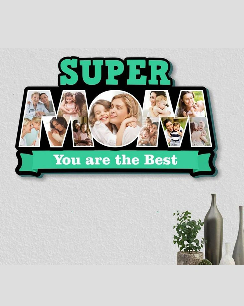 Super MOM Text Collage Frame-PM104_8-12