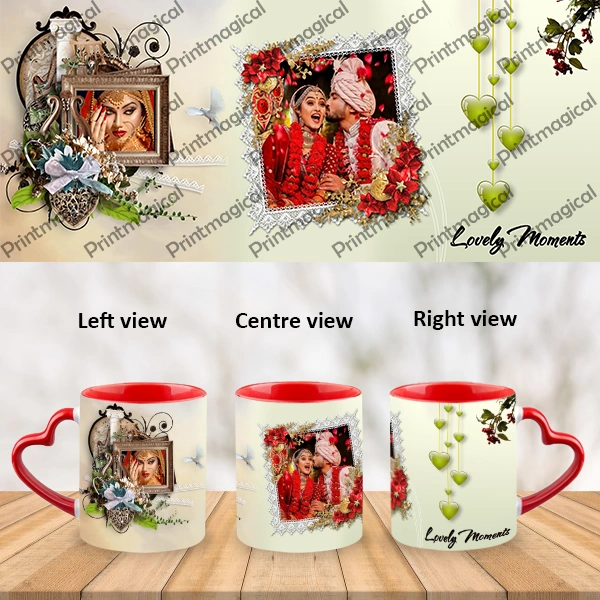 Lovely Moments Personalized Heart Handle Mug-Hearthandle-A012