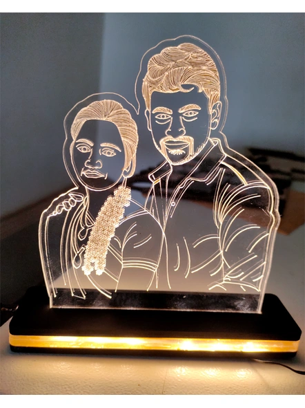 Personalized LED Acrylic Line Art Sketch-8*10 Inches-3