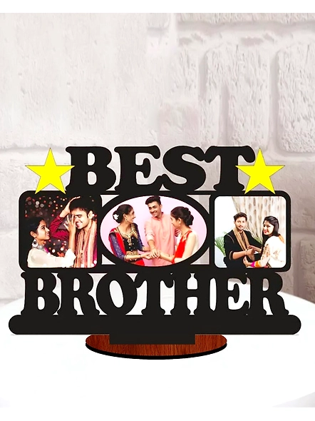 Best Brother 3 Photos Table Top Frame