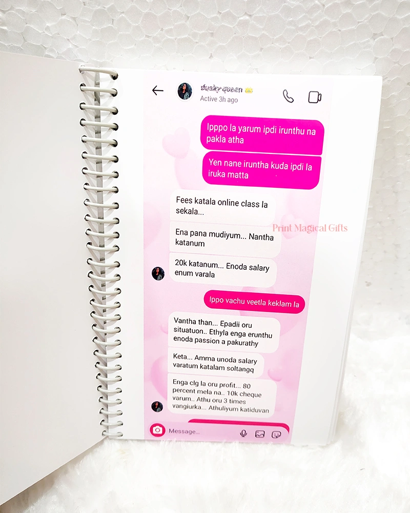 Customized Instagram Chat Book-75 Pages-2