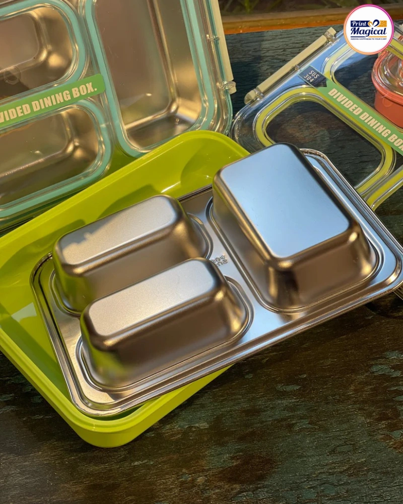 Super Bento Lunch Box Leak Proof - Stainless Steel Meal Management Container-3