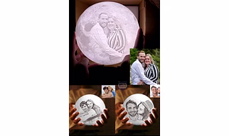 Customized Magical Moon Lamp with Photo