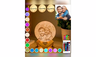 Customized Moon Lamp with Remote Control and Multi LED Lights
