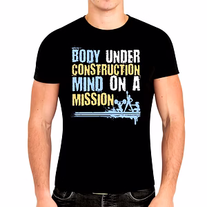 Body Under Construction Unixes Gym TShirt