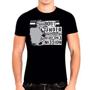 Body Under Mission Mind on Mission Unisex Theme Gym T Shirt