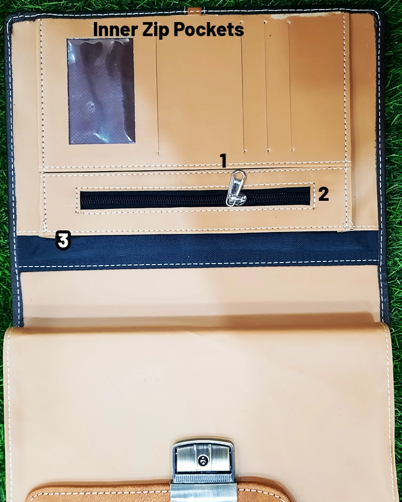 Business Organizer with Planner and Clock- Premium Leather Finish-5