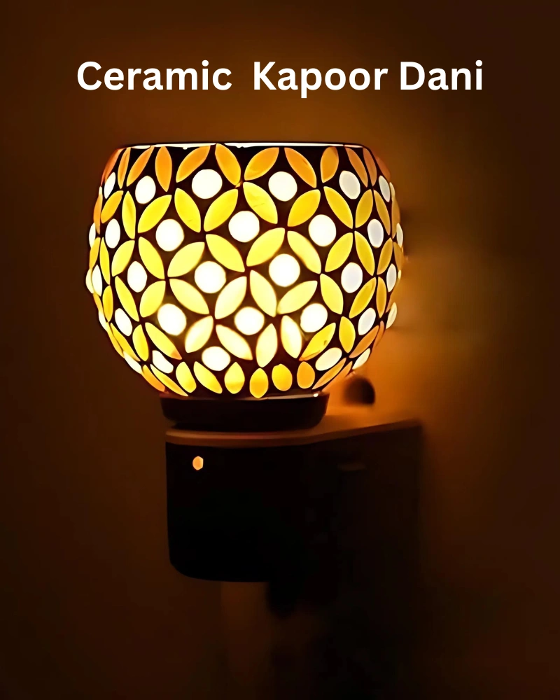 Exquisite Ceramic Aroma Diffuser with Night Lamp - Enhance Your Home Ambiance-2