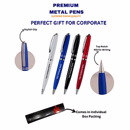 two ring metal pen | customized & corporate pen | print magical gifts