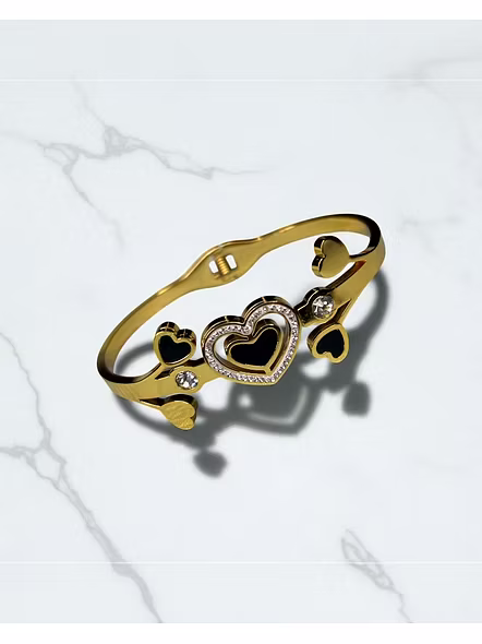 Heart Gold Anti-Tarnish Bracelet for Women | Print Magical Gifts
