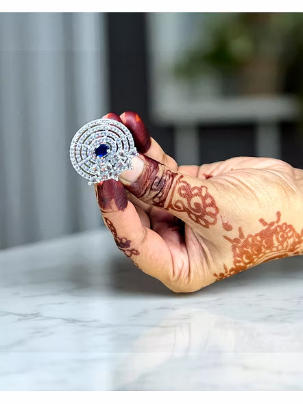 Sparkling American Diamond Ring for Girls – Elegant & Trendy Design