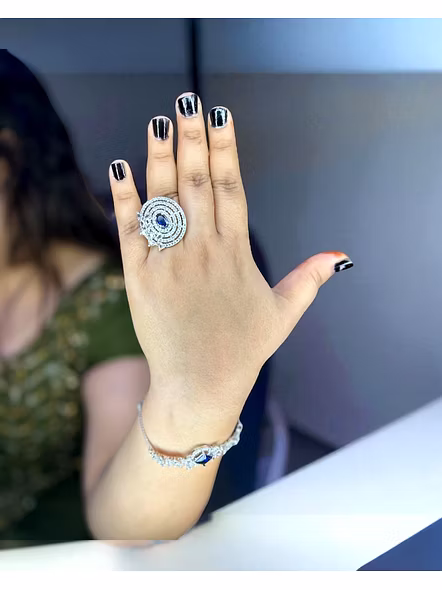 Sparkling American Diamond Ring for Girls – Elegant &amp; Trendy Design