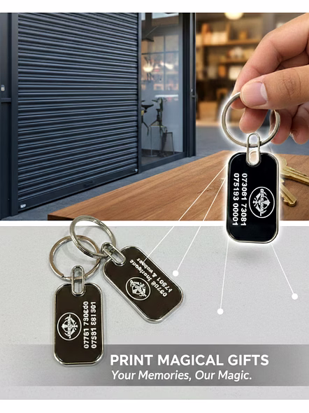 Personalized Oval Metal Keychains for Branding &amp; Gifting-corpkc02-1