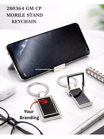 Metal Mobile Holder Keychain with Branding - Keep Your Brand Close-coprkc005-1