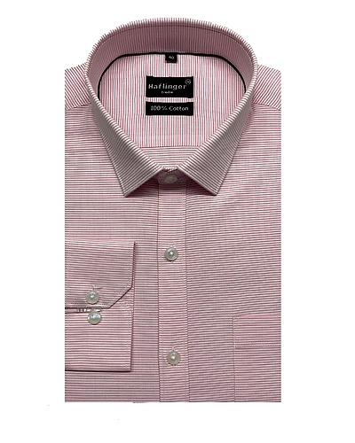 HAFLINGER Men's Formal Shirt HF20002_Pink-38-1
