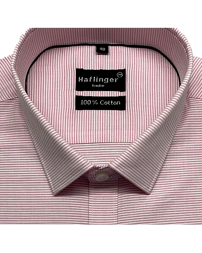 HAFLINGER Men's Formal Shirt HF20002_Pink-38-6
