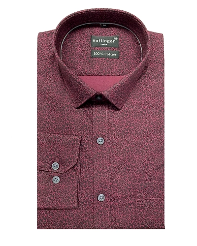 HAFLINGER Men's Formal Shirt HF20005_RED-38-4