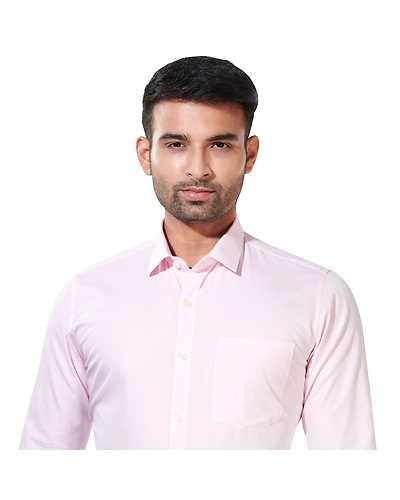 HAFLINGER Men's Formal Shirt HF20002_Pink-HF20002-1