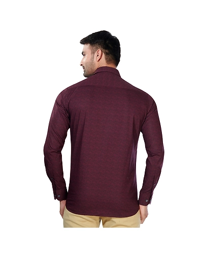 HAFLINGER Men's Formal Shirt HF20005_RED-38-1