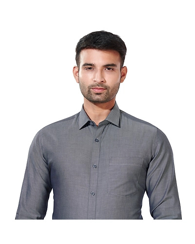 HAFLINGER Men's Formal Shirt HF20008_Black-HF20008-1