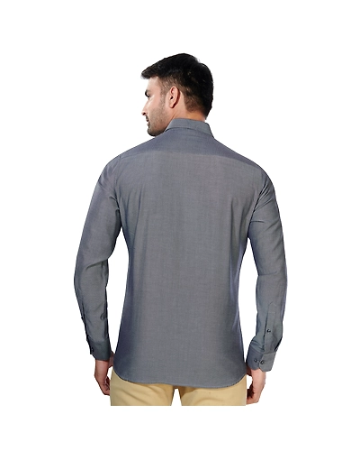 HAFLINGER Men's Formal Shirt HF20008_Black-38-1