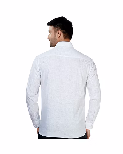 HAFLINGER Men's Formal Shirt HF20015_White-38-1