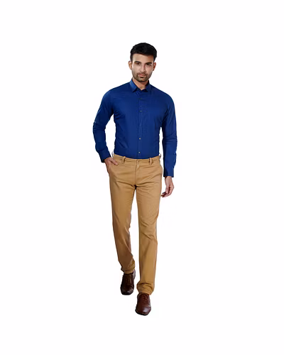 HAFLINGER Men's Formal Shirt HF20017_Blue-38-3
