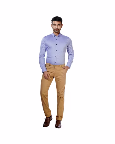 HAFLINGER Men's Formal Shirt HF20018_Purple-38-3