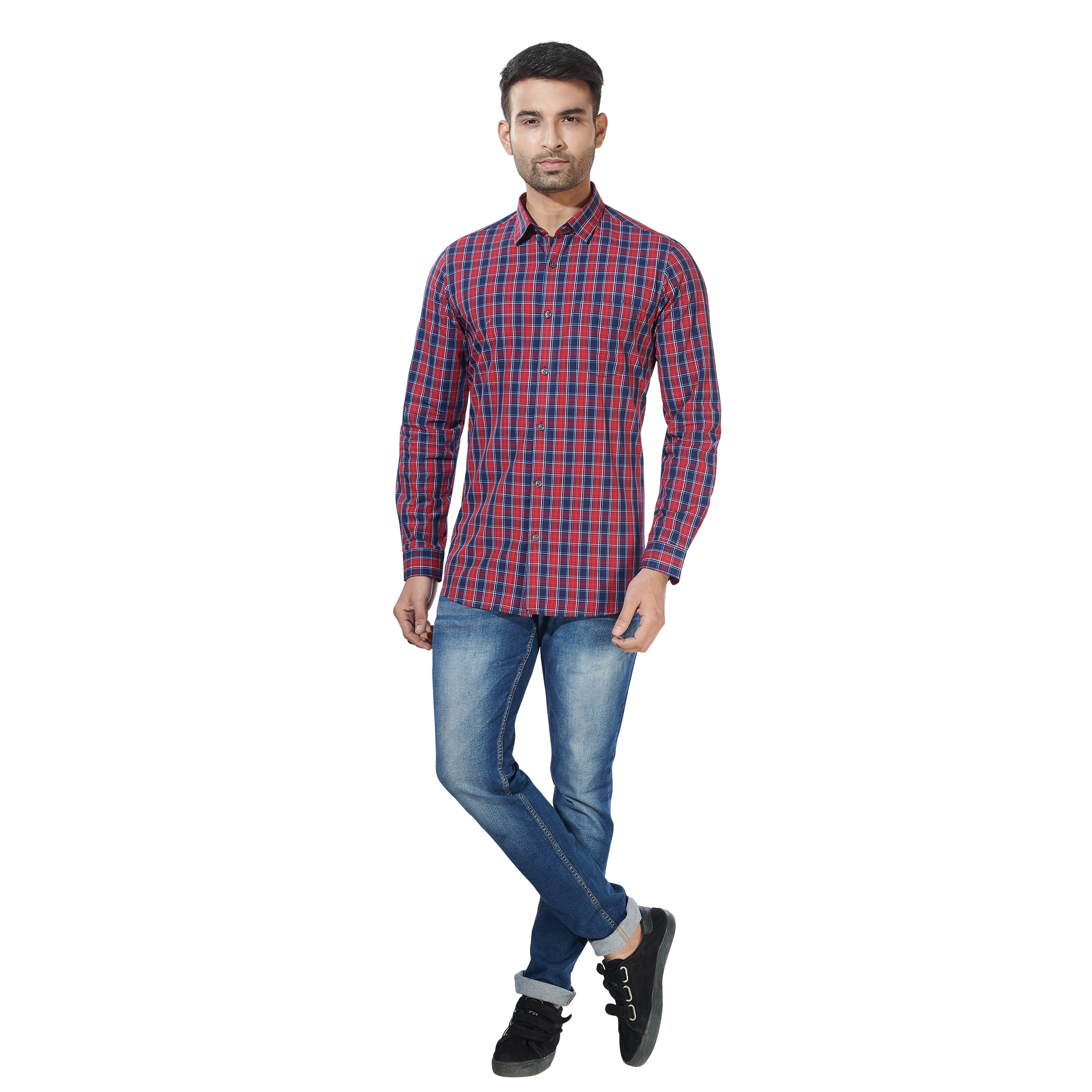 HAFLINGER Men's Casual Shirt HF20026_RED-38-3