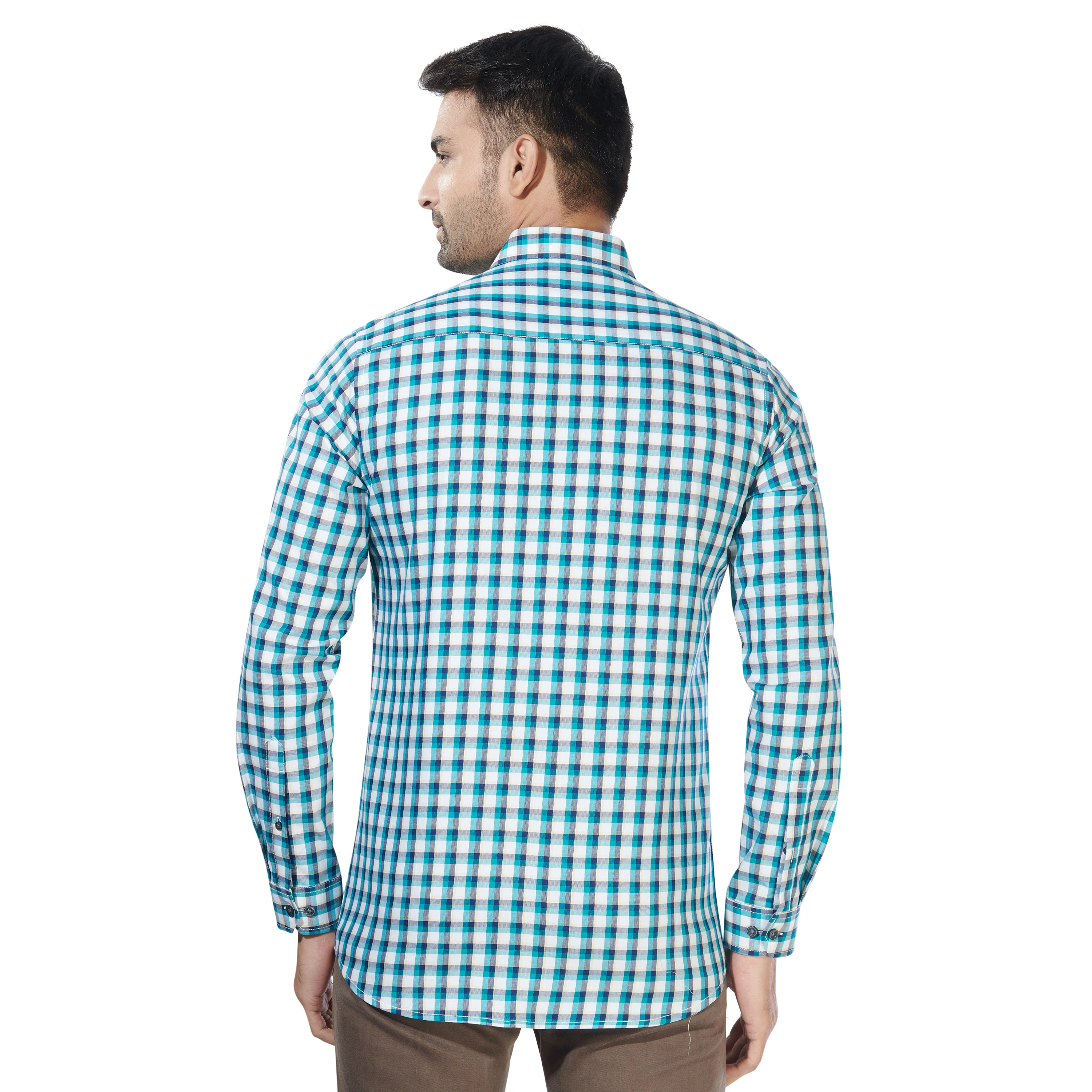 HAFLINGER Men's Casual Shirt HF20029_Green-38-1