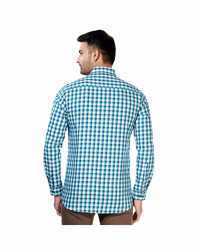 HAFLINGER Men's Casual Shirt HF20029_Green-38-1