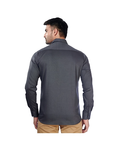 HAFLINGER Men's Formal Shirt HF20010_Black-38-1
