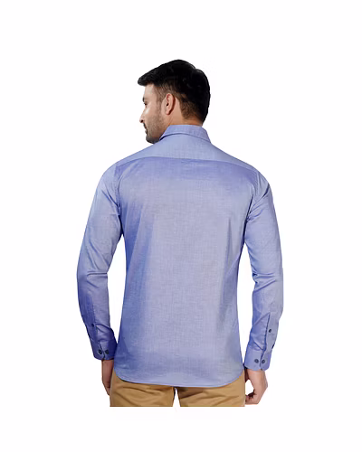 HAFLINGER Men's Formal Shirt HF20004_Purple-38-4