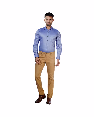 HAFLINGER Men's Formal Shirt HF20004_Purple-38-6