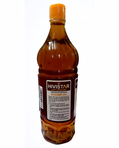 HIVISTAR 100% Natural Cold Pressed Sesame Oil - 1 l-S1000A