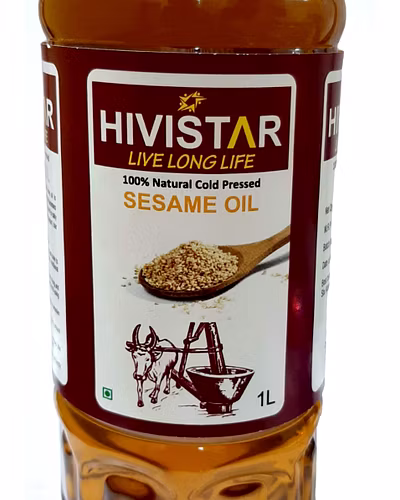 HIVISTAR 100% Natural Cold Pressed Sesame Oil - 1 l-525-2