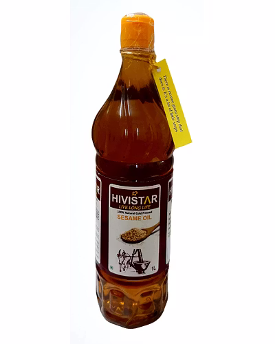 HIVISTAR 100% Natural Cold Pressed Sesame Oil - 1 l-525-1