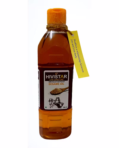 HIVISTAR 100% Natural Cold Pressed Sesame Oil - 1 l-265-1
