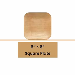 6" square plates