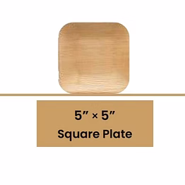 5" square plates