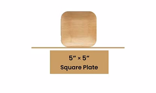 5" Square Plates