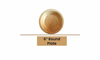 6" Round Plates