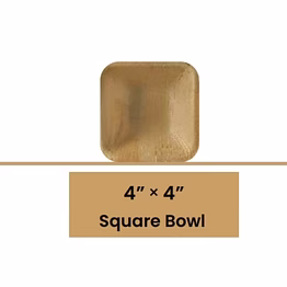 4" square bowl