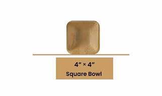 4" Square Bowl