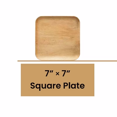 7" square plates