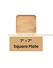7" Square Plates