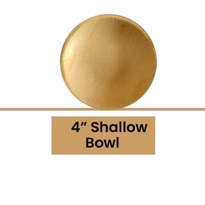 4" shallow round bowl