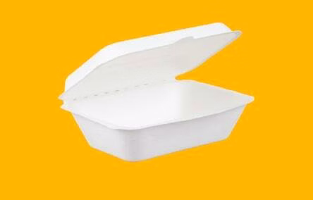 8"x8"1 cp clamshell container