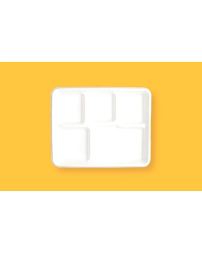 5  Compartment Plates School Tray-BAGASSE-CP-05