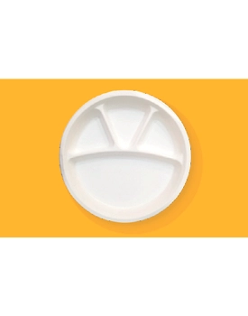 11" 4 Compartment Plates